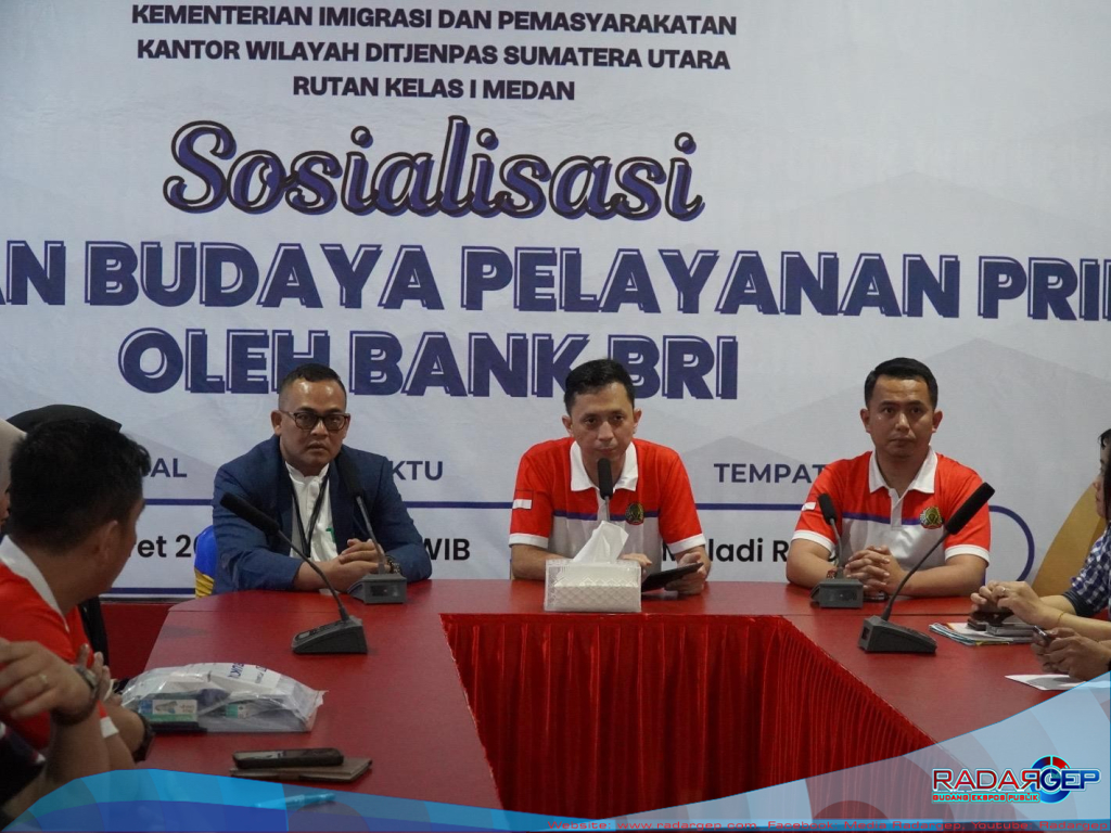 Rutan Medan Gandeng Bank BRI Untuk Sosialisasi, Tingkatkan Budaya Pelayanan Prima